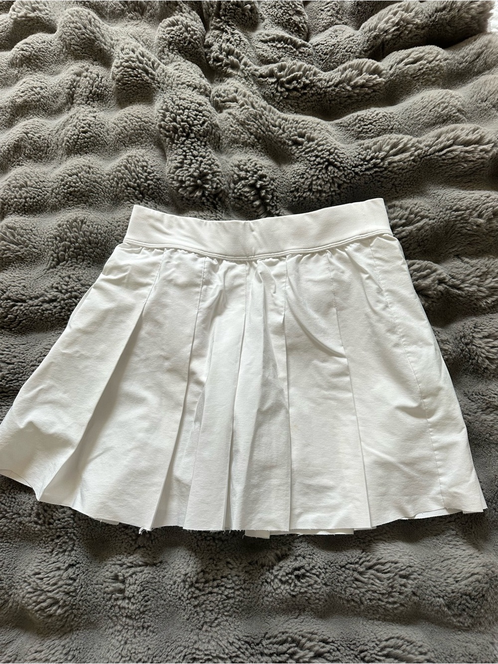 Fabletics White Pleated Mini Skirt